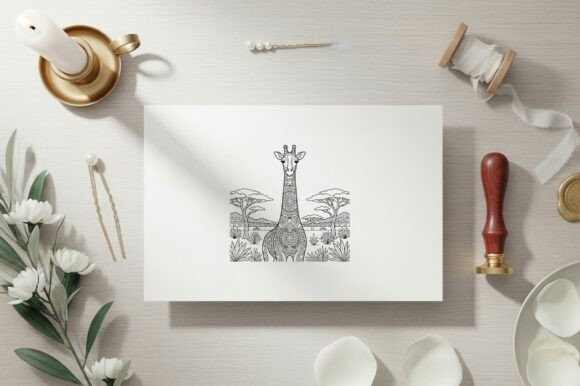 Download Giraffe Mandala Coloring Page - Premium Resources